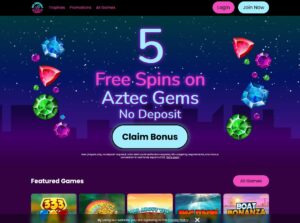 No Deposit Slots Casino Website Screenshot