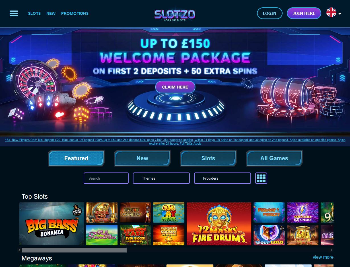 Slotzo Website Screenshot