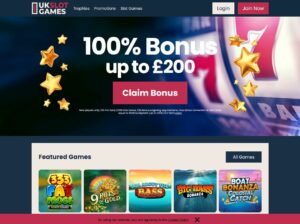 UK Slot Games Website Screenshot