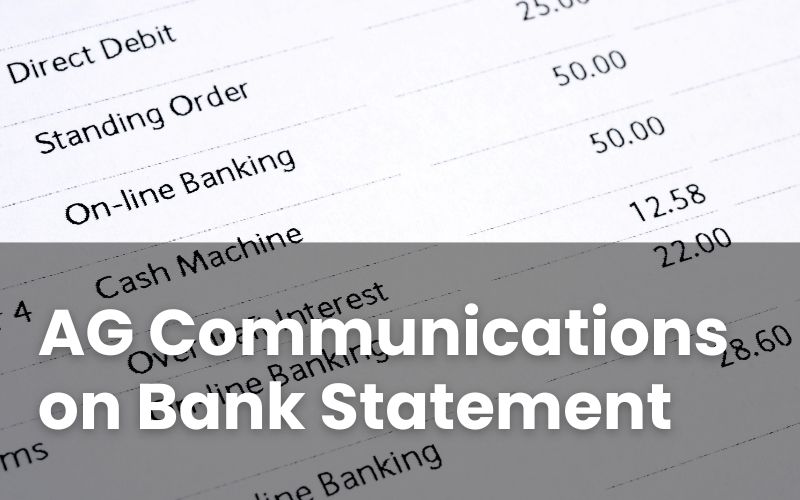 AG Communications on Bank Statement: Who Are They?