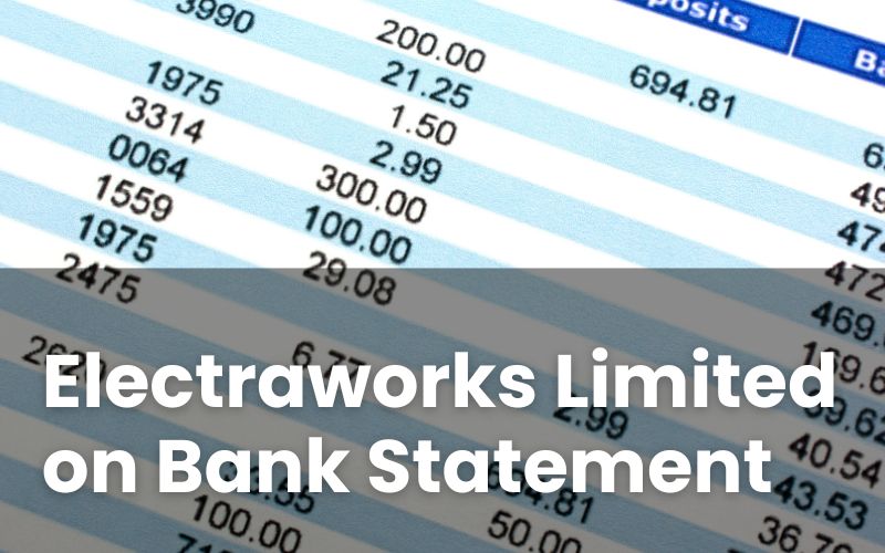 Electraworks Limited on Bank Statement Meaning